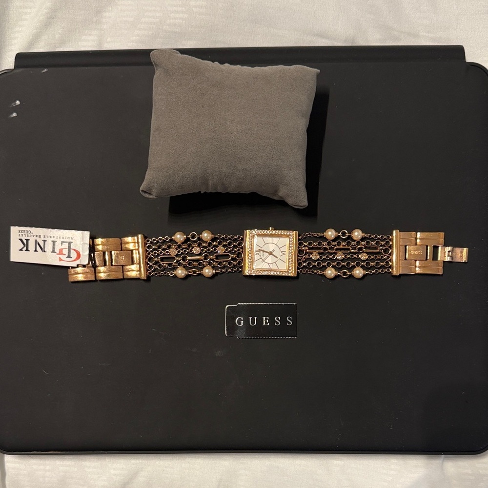 Guess Rose Gold Mesh Bracelet Watch